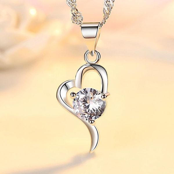 

charms heart pendant fashion all-match women, Bronze;silver