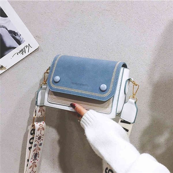 

70% off deals online 2022 new bag women's trend contrast color messenger fashionable one shoulder small square