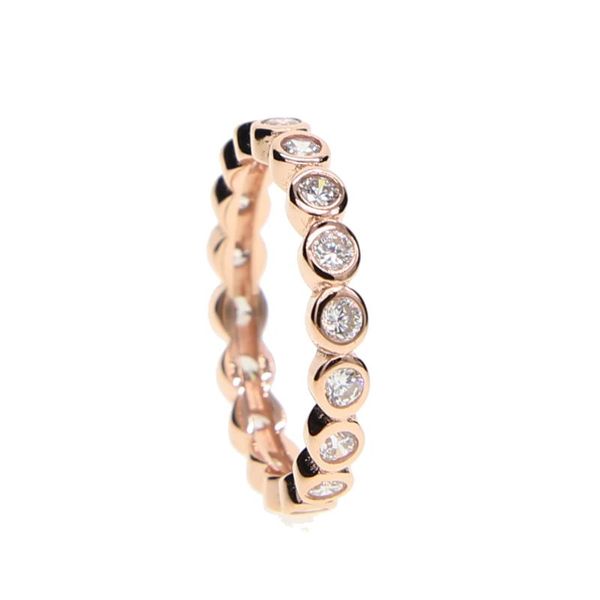 

cluster rings 925 sterling silver 3 color round circle bezel cz classic finger ring design girl women lady female gorgeous jewelry, Golden;silver
