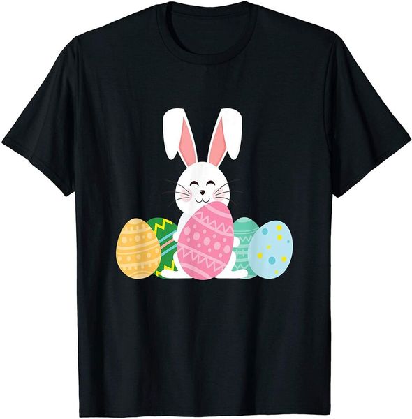 

cute easter t-shirt bunny tee for kids egg hunt t-shirt size s-5xl, White;black
