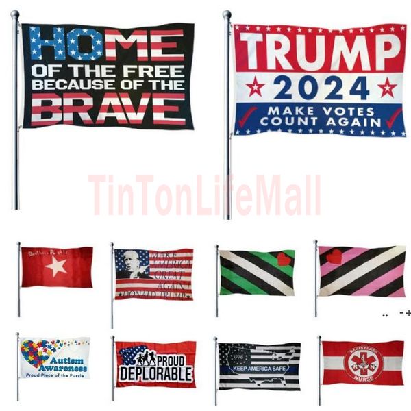 

2024 trump flag election make america great again 150*90cm us banner flags outdoor indoor decoration se10