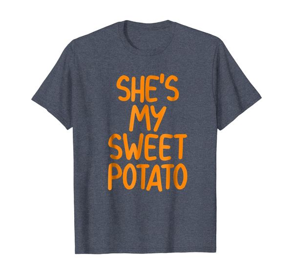 

she's my sweet potato funny couples shirt mens womens, White;black
