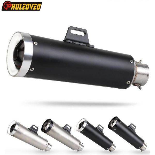 

motorcycle exhaust system id:51mm universal muffler pipe for bj300 bj600 fz800 tmax500 tmax530 zx6r damper escape moto