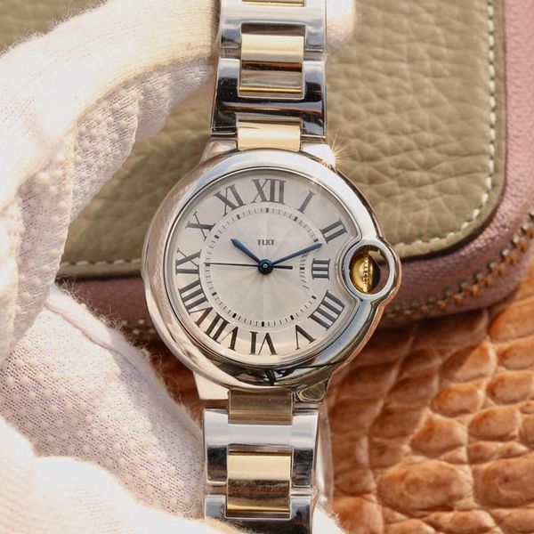 

wristwatches automatic mechanical watch tlxtw2bb0002 luxury 33 mm diameter steel strap 1:1 ladies, Slivery;brown