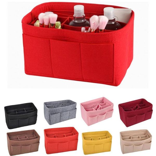 

felt handbag insert organiser women sundries storage casual bag liner purse bags organizer travel s0t1