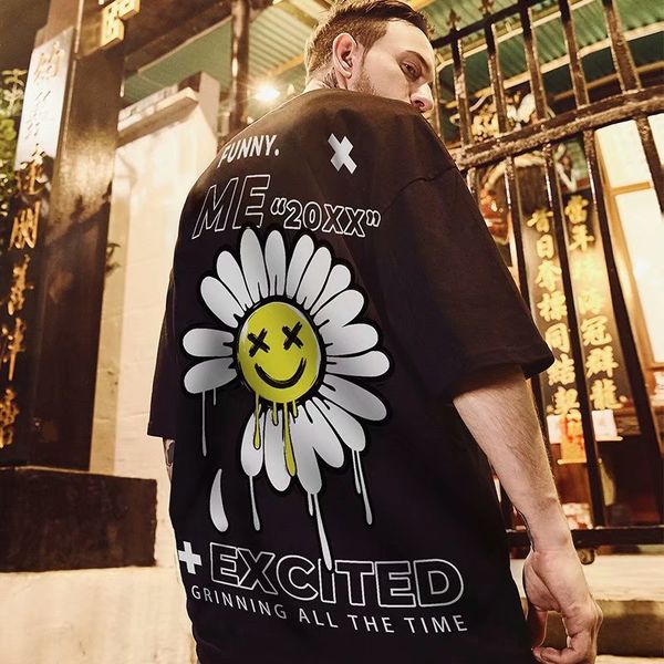 

daisy design men's hip hop t-shirt comfortable breathable fashion street style daily travel home party, White;black