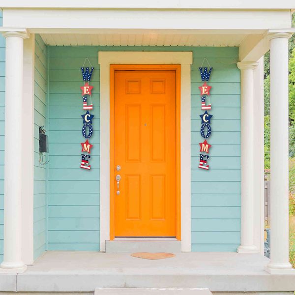 

christmas new american independence day wooden pendant national window l decoration