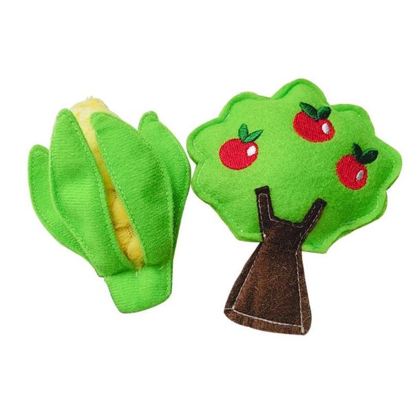

cat toys corn and apple tree shape plush toy in stock pet supplies