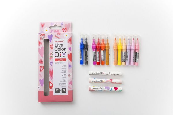 

pen monami live color double head diy gel 02098 set