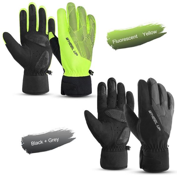 

winter gloves waterproof windproof warm snowboard hiking driving running ski bicycle for cycling, Black