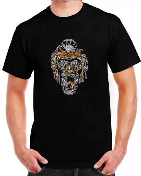 

ape graphic art design essential t-shirt..., White;black