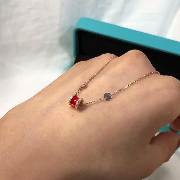 

luxury bracelet love design link bracelets small waist style chain women jewelry 18k rose gold, Black