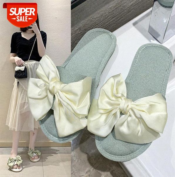

cute bowknot cloth slippers women big student fabric girly heart #n419, Black