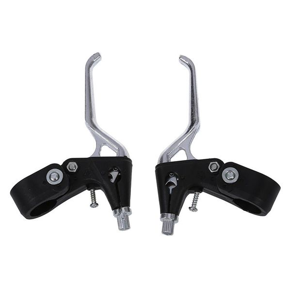 

bike brakes pair bicycle right left brake levers replacement black silver tone