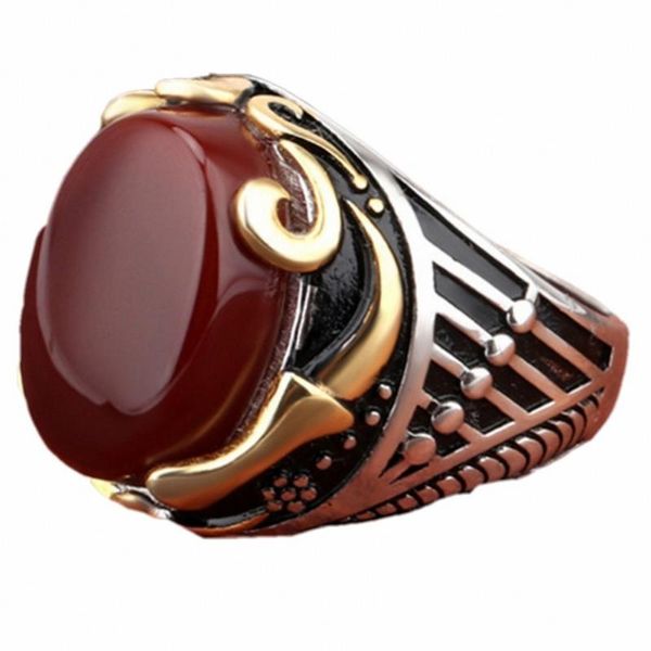 

cluster rings bocai fashion man ring s925 silver domineering personality retro for, Golden;silver