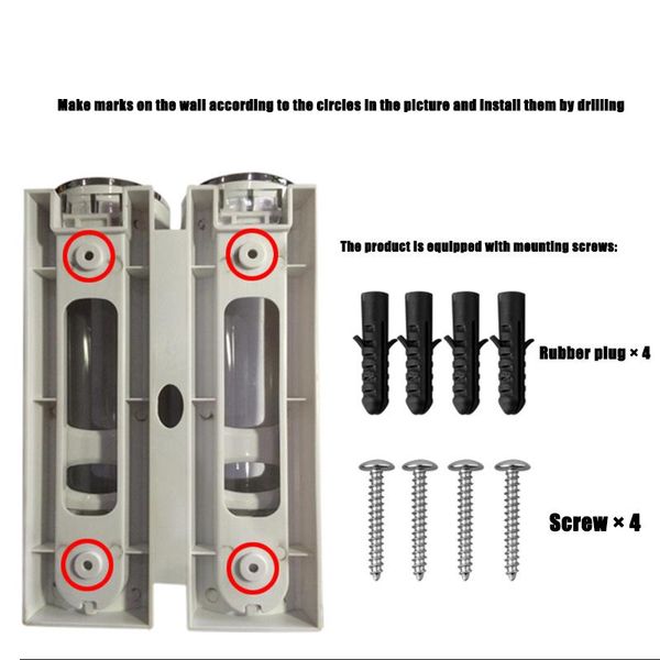 

home soap dispenser wall-mounted el bathroom shower gel shampoo pi669 outdoor gadgets