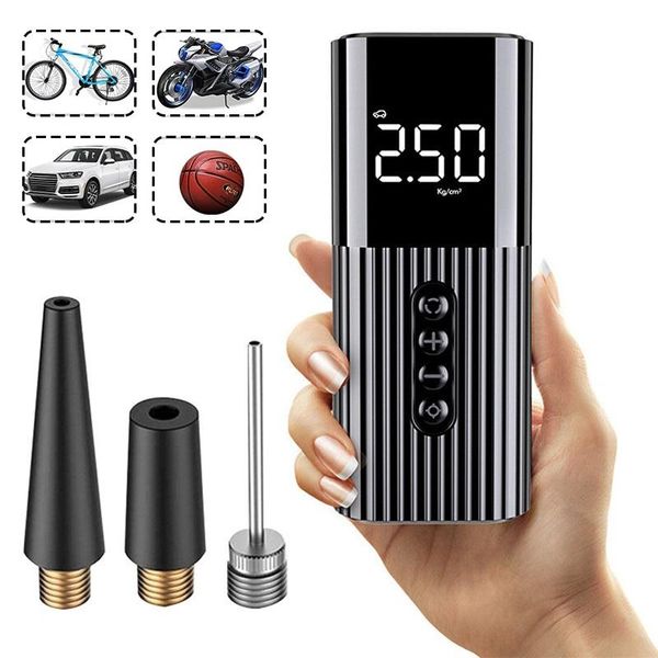 

inflatable pump air compressor tyre inflator mini portable wire high pressure tire for car bicycle balls