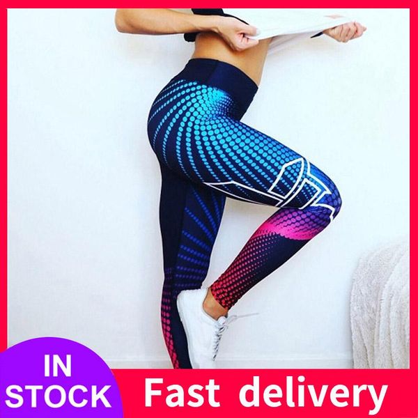 

womens 3d print leggings women jeggings skinny workout gym fitness sports cropped pants leggins mujer legins women's, Black