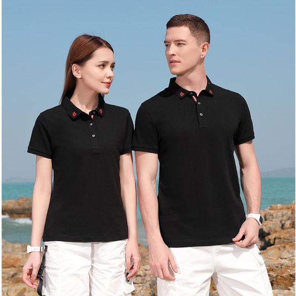 

men's polos 2021 summer women men shirts mens womens clothing embroidery pearl cotton short sleeve simplicity multi color s-4xl, White;black