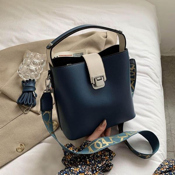 

shoulder bags bag for women 2021 fashion style messenger bucket handbag