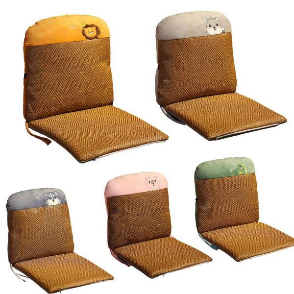 

cushion/decorative pillow rattan seat cushion cooling zippered garden chair pad for summer low back recliner with memory foam padding