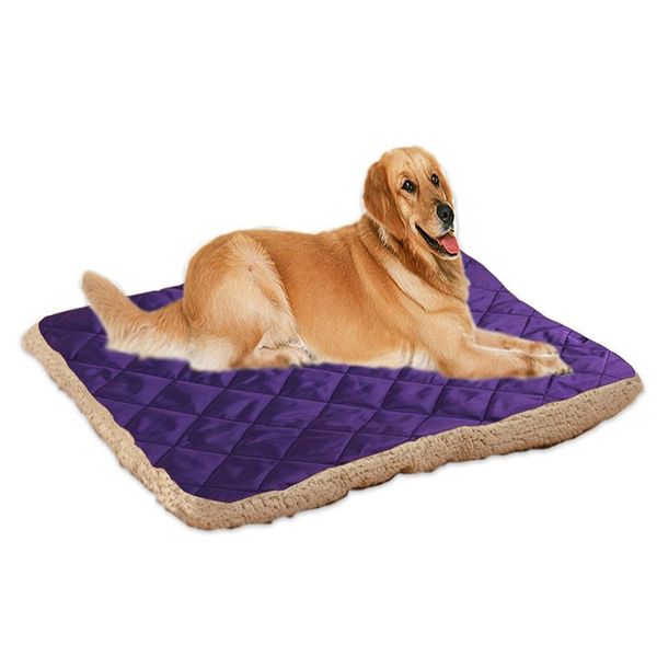 

plush dog bed warm soft cushion sleeping mat cozy kennel washable comfortable for pet sno88 kennels & pens