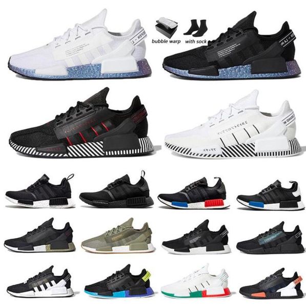 

2021 white speckled nmd r1 v2 mens running shoes dazzle camo core black grey gradient neon aqua tones mexico city munich olive oreo men wome