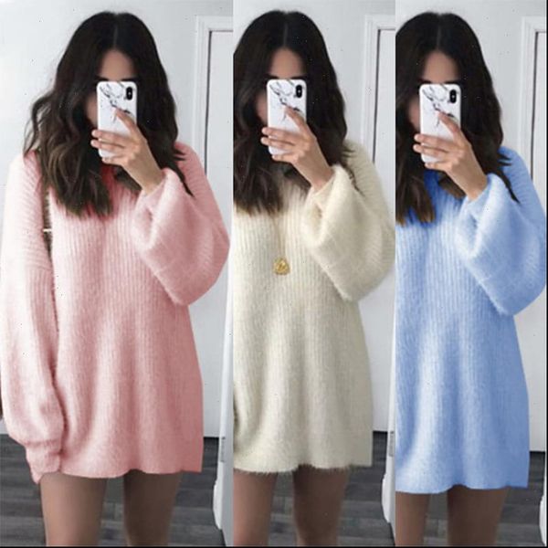 

mohair womens sweaters knit sweater women korean lazy oaf knitted pullover winter white jumper ladies pink plus size 5xl, White;black