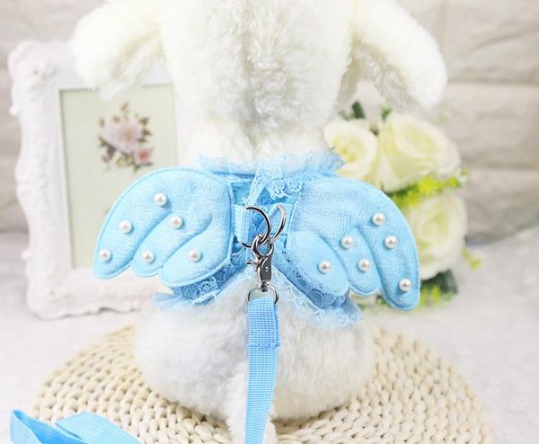 

dog collars & leashes princess chest strap traction suit pet rope teddy cat