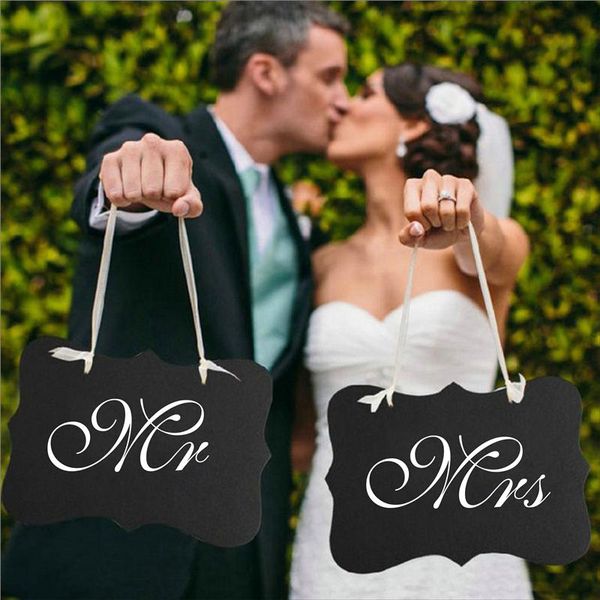 

mr and mrs table signs wall stickers art wedding decor gifts cards reception dessert reserved sign w393