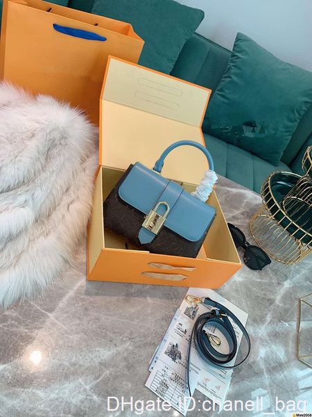 

classic genuine leather handbag new printing presbyopic one shoulder bucket bags woman hand his messenger bag joker the designe