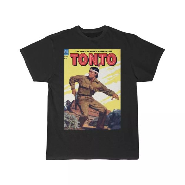 

the lone ranger tonto magazine men's short sleeve tee, White;black