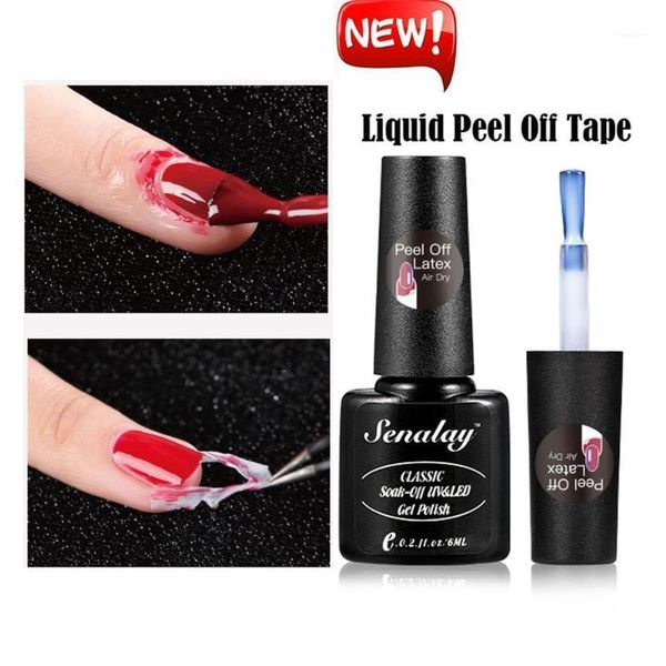 

5ml peel off tape nail latex finger cuticle care tools manicure skin protect glue base coat diy liquid beauty accessories1, Red;pink