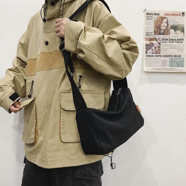 

evening bags black waterproof nylon casual shoulder bag for women 2021 crossbody pouch messenger large capacity travel handbag