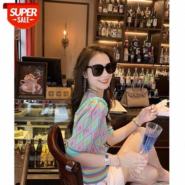 

net red v-neck knitted cardigan thin female ice silk jacket blouse #ce24, White