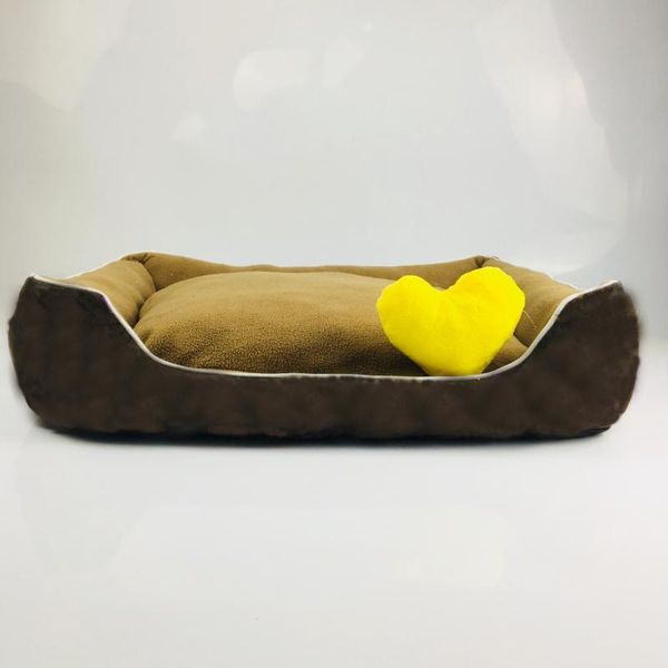 

pet bed classic broken flower waterproof bottom soft fleece warm removable mat suitable for large small dogs kennels & pens