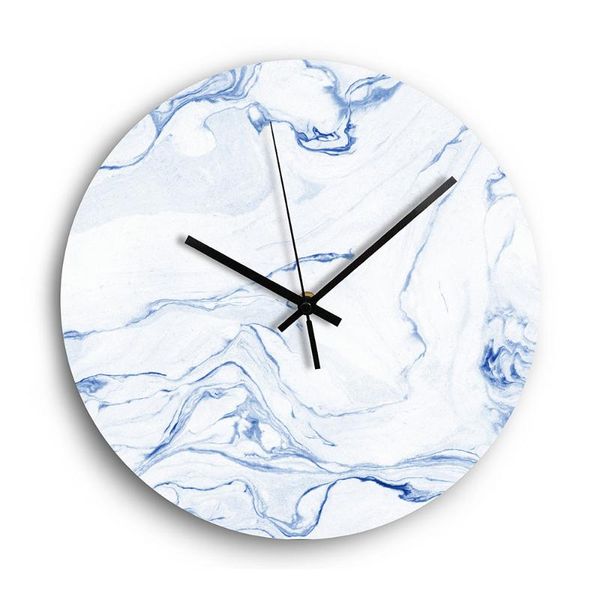 

wall clocks glass clock modern design landscape light luxury colorful art reloj pared decorativo living room bedroom home decor