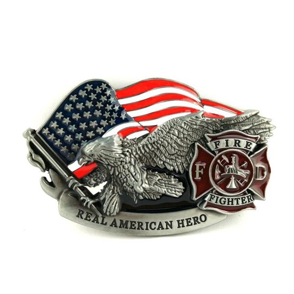 

mens fashion belts accessories u.s firefighters men belt buckle with eagle american flag logo big, Black;brown