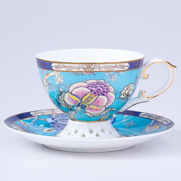 

cups & saucers bone china luxury coffee cup saucer spoon handpainted creative british afternoon tea set tazas european ceramic bd