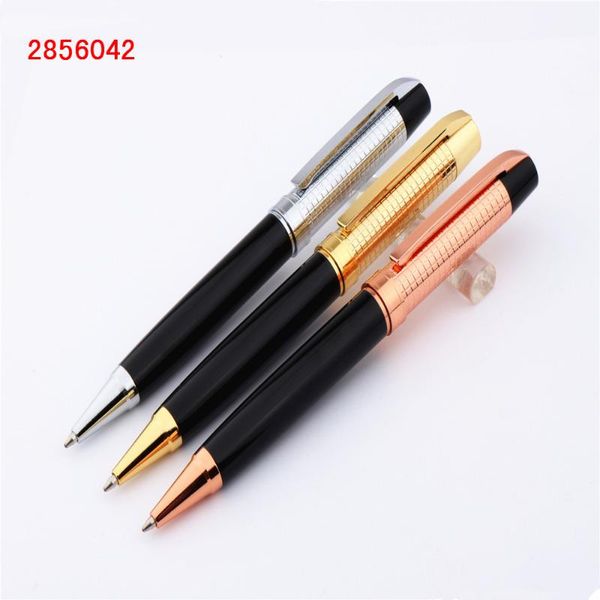 

luxury quality 713 heavy gold hat black business office medium nib ballpoint pen students learn supplies gift pens, Blue;orange