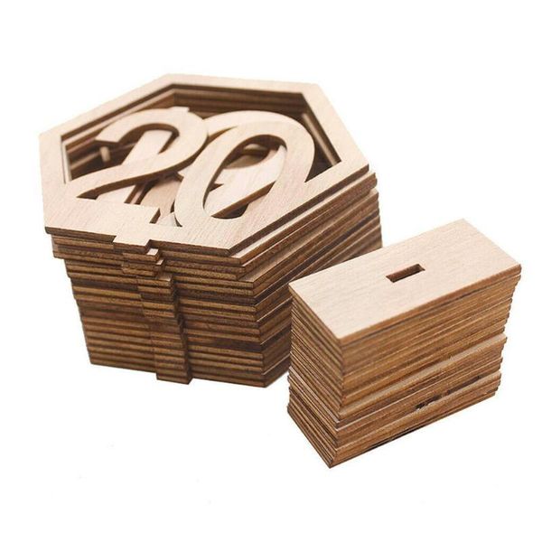 

party decoration 10pcs 1-10/11-20 number wooden table numbers set with decor base birthday gifts wedding j4v4