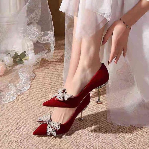

stilettos, red women's bow high heels, festival office dress, spring and summer, 2022, Black