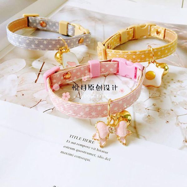 

cat collars & leads dog neck rope bell collar clothes accessories pet bow