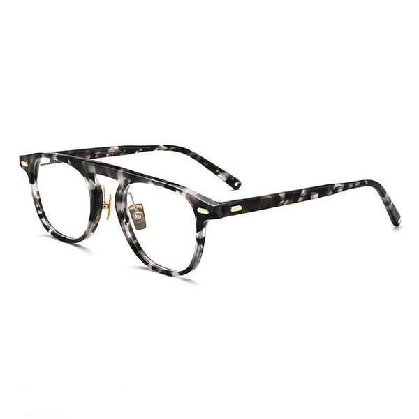 

fashion sunglasses frames retro literature glasses men integrated acetate exquisite vintage myopia prescription blue light clear lens eyegla, Black