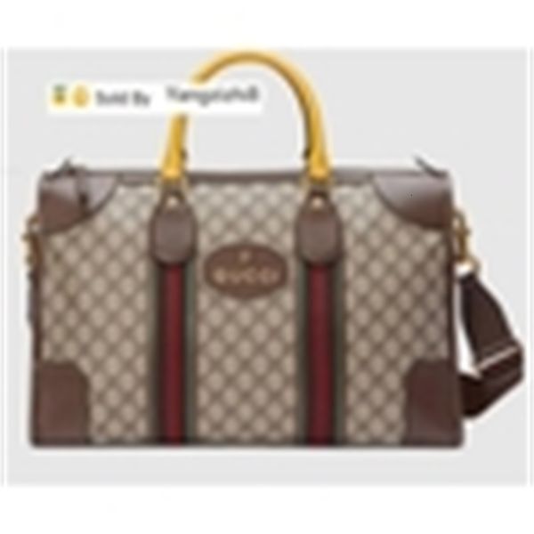

yangzizhi8 men duffle bag with web 480500 soft messenger bags shoulder belt bag totes portfolio briefcases duffle luggage, Black;red