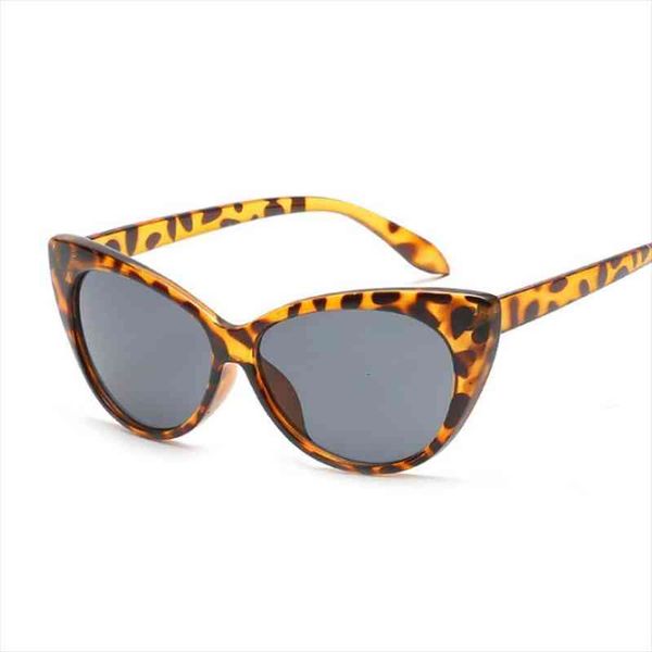 

fashion cat eye sunglasses women brand designer sun glasses for women leopard small shades female lady, White;black