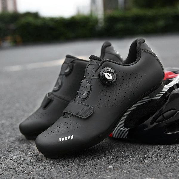 

cycling footwear mountain bike shoes men self-locking racing road non-slip wear-resistant professional sports, Black