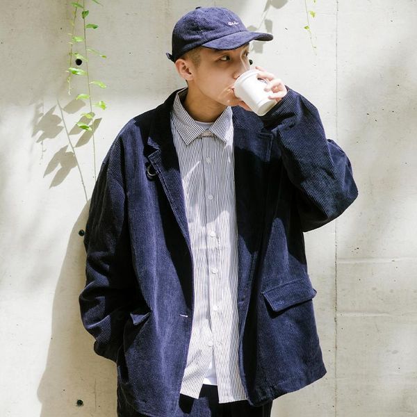 

men clothing loose jacket business casual suit blazer sport corduroy slim fit ropa hombre eg50jk men's suits & blazers, White;black