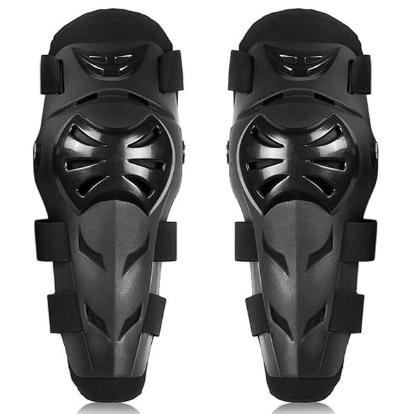 

pair motorcycle knee pad motor racing protector guards cap guard braces elbow & pads, Black;gray