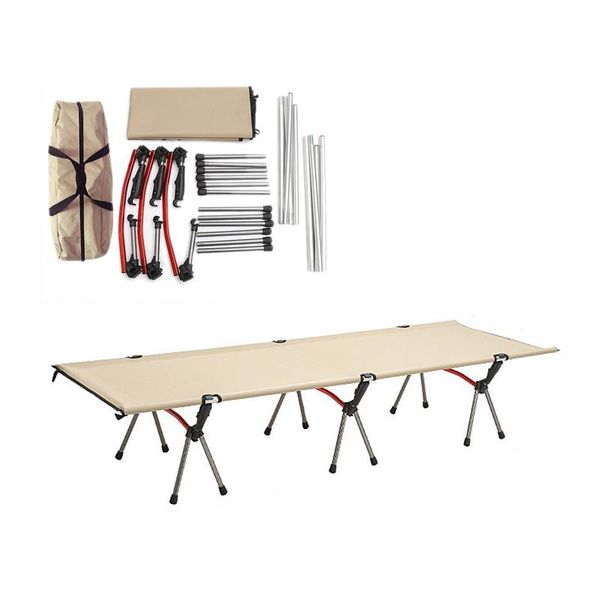 

camp furniture camping outdoor ultra-light portable folding bed marching nap lunch office simple single picnic